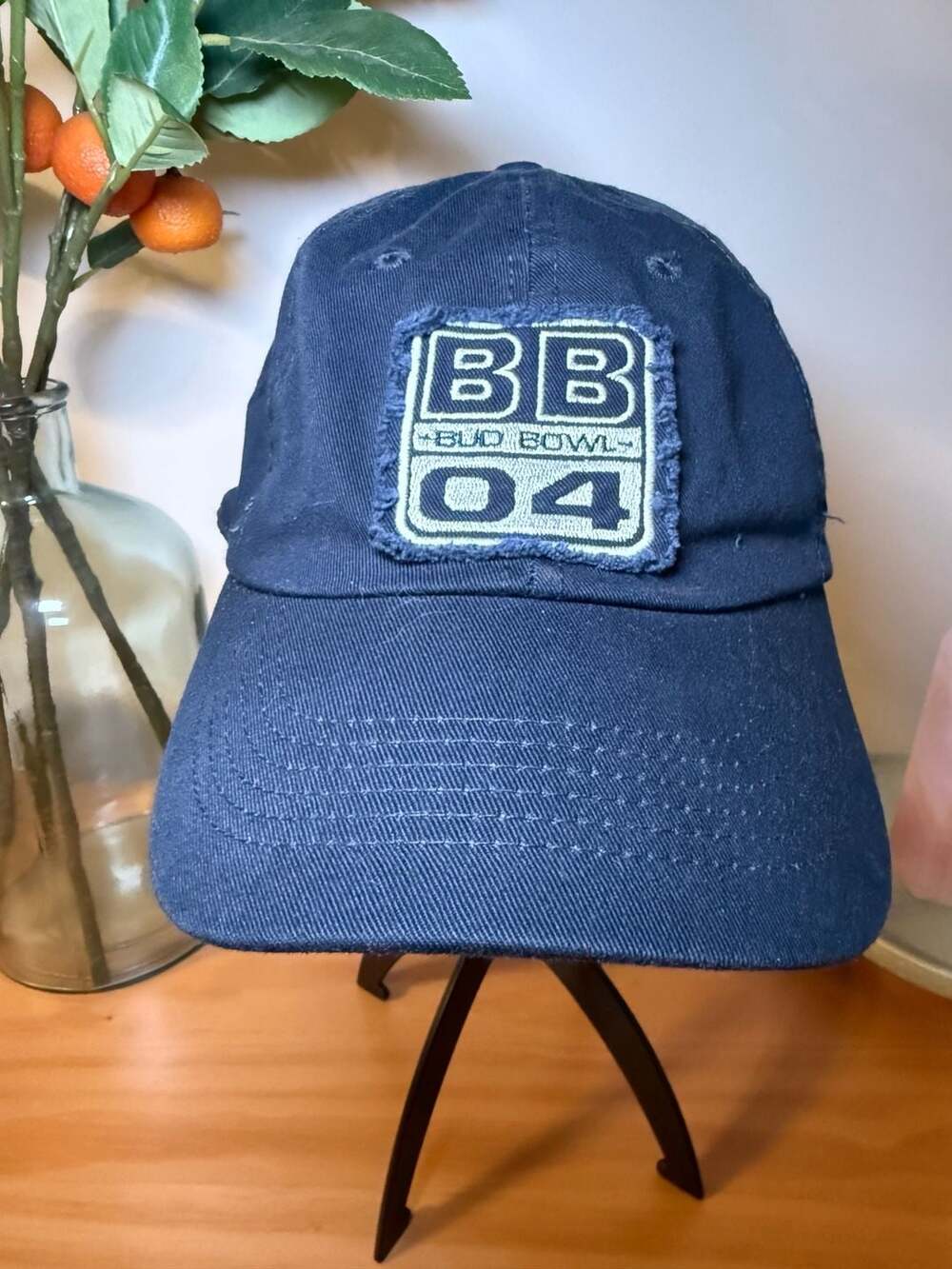 Stylemaster Bud Bowl 04 Size OSFA Navy Blue Cotton Cap Hat
